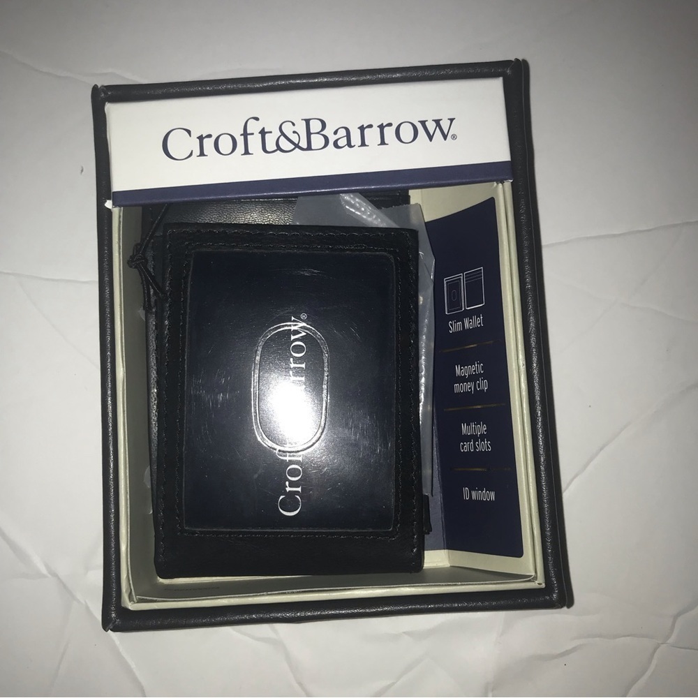 CROFT & Barrow mens slim wallet